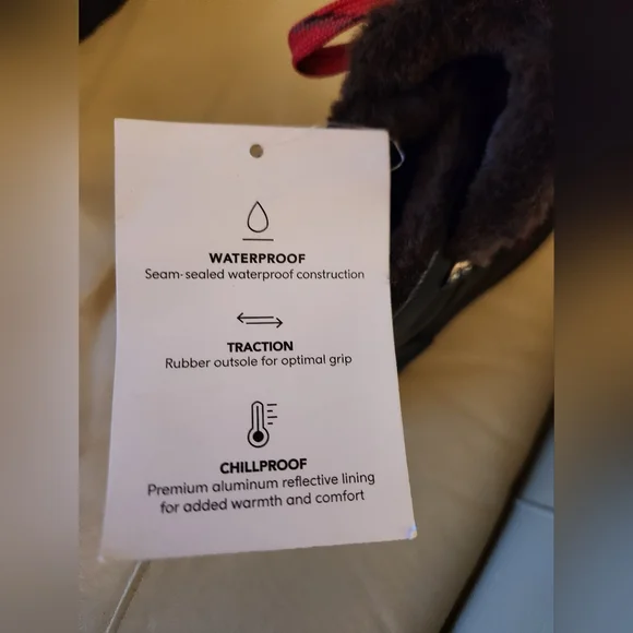 Naturalizer Julian Waterproof/Chillproof Boots - Black Leather Upper - Size 7.5 - Picture 7 of 7